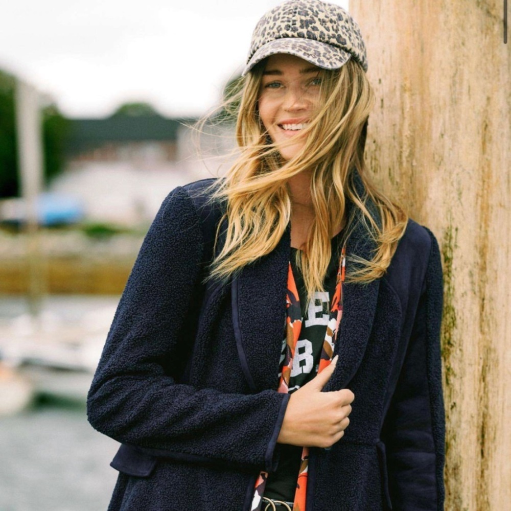 Cassia suade Sherpa robe coat anthropologie